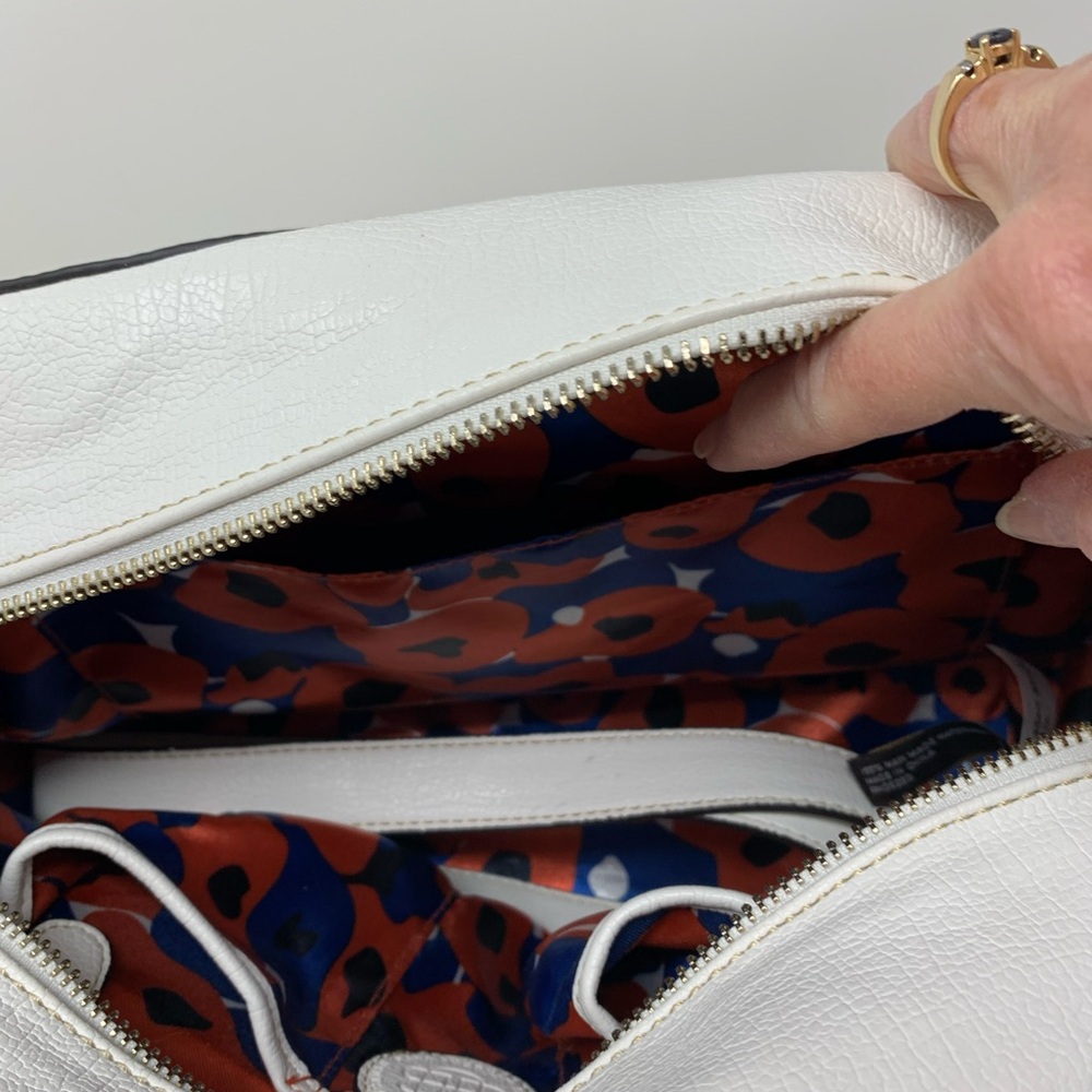 White Leather Handbag - Picture 5 of 11